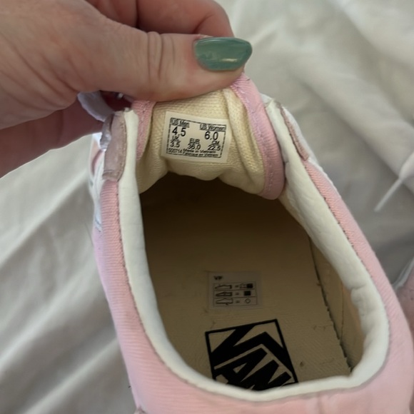 Vans pink old skool shoes with suede toe - size 6 - Picture 5 of 5
